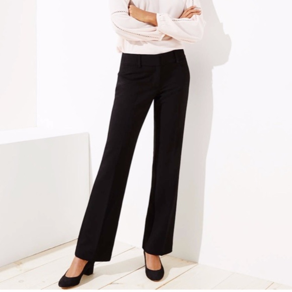 LOFT Linen Black Trouser perfect condition size 0P